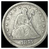 1875-S Silver Twenty Cent Piece NICELY CIRCULATED