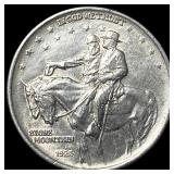 1925 Stone Mountain Silver Half Dollar CLOSELY UNC