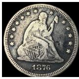 1876 Seated Liberty Quarter LIGHTLY CIRCULATED