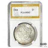 1904 Morgan Silver Dollar PGA MS63