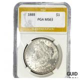 1888 Morgan Silver Dollar PGA MS63