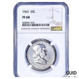 1963 Franklin Half Dollar NGC PF68