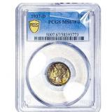 1937-D Mercury Silver Dime PCGS MS67 FB
