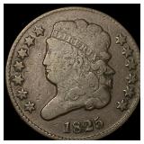 1825 Copper Half Cent LIGHTLY CIRCULATED