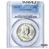 1961-D Franklin Half Dollar PCGS MS65