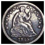 1845 Seated Liberty Half Dime NEARLY  UNCIRCULATE