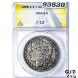 1896-S Morgan Silver Dollar ANACS F12