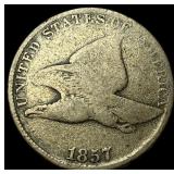 1857 Flying Eagle Cent NICELY CIRCULATED