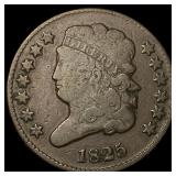1825 Copper Half Cent LIGHTLY CIRCULATED