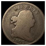 1803 Draped Bust Half Cent NICELY CIRCULATED