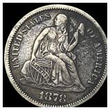 1878 Seated Liberty Dime NEARLY UNCIRCULATED