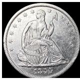 1844-O Silver Half Dollar CLOSELY UNCIRCULATED