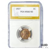 1927 Wheat Cent PGA MS66 RD
