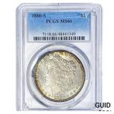 1880-S Morgan Silver Dollar PCGS MS66