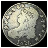 1826 Capped Bust Half Dollar NICELY CIRCULATED