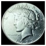 1927 Peace Silver Dollar CHOICE AU