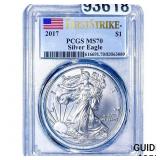 2017 Silver Eagle PCGS MS70