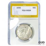 1936 Walking Liberty Half Dollar PGA MS64