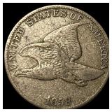1858 Flying Eagle Cent ABOUT UNCIRCULATED