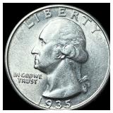 1935 Silver Washington Quarter UNCIRCULATED