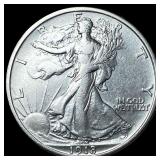 1918-S Silver Walking Liberty Half Dollar NEARLY U