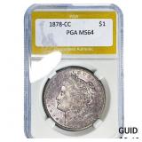 1878-CC Morgan Silver Dollar PGA MS64