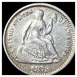 1872 Silver Half Dime CLOSELY UNCIRCULATED