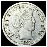 1893-O Silver Barber Dime NEARLY UNCIRCULATED