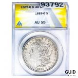 1889-O Morgan Silver Dollar ANACS AU55