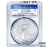 2022-W Silver Eagle PCGS SP70 Burnished
