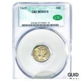 1942 Mercury Silver Dime CAC MS66 FSB