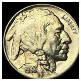 1938-D Nickel Five Cents Buffalo CHOICE BU