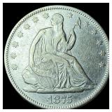 1875 Seated Liberty Half Dollar NEARLY  UNCIRCULA