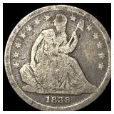 1838 Seated Liberty Dime NICELY CIRCULATED