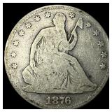 1876 Seated Liberty Half Dollar NICELY CIRCULATED