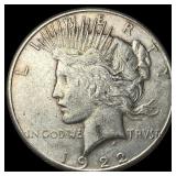 1922-S Silver Peace Dollar NEARLY UNCIRCULATED