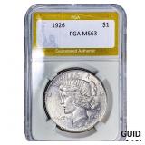 1926 Silver Peace Dollar PGA MS63