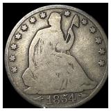 1854-O Silver Half Dollar NICELY CIRCULATED
