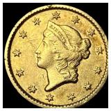 1851 Gold $1 Type 1 CLOSELY UNCIRCULATED