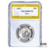 1917 Standing Liberty Quarter PGA MS64 FH