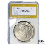 1927 Silver Peace Dollar PGA MS64+