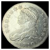 1810 Capped Bust Half Dollar NEARLY UNCIRCULATED