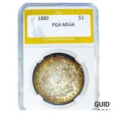 1880 Morgan Silver Dollar PGA MS64