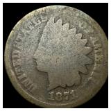 1871 Indian Head Cent NICELY CIRCULATED