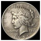 1921 Silver Peace Dollar LIGHTLY CIRCULATED