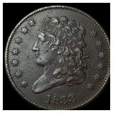 1833 Classic Head Half Cent NEARLY UNCIRCULATED