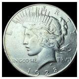 1928-S Silver Peace Dollar CLOSELY  UNCIRCULATED