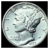 1927-S Silver Mercury Dime CLOSELY  UNCIRCULATED