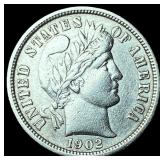 1902-O Silver Barber Dime CLOSELY UNCIRCULATED