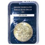 1921 Morgan Silver Dollar  GENUNC
